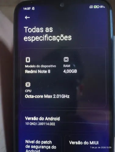 XIAOMI - REDMI NOTE 8, 128gb