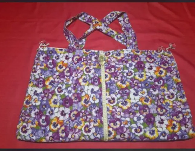 bolsa de praia florida vira toalha