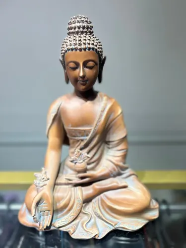 Lindo Buda Média 33 cm rico em detalhes de Bali 