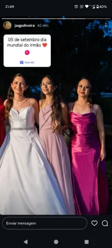 Vestido madrinha rosa fúcsia 