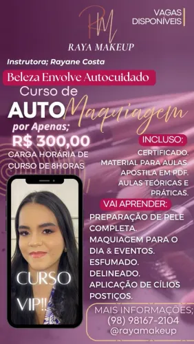 Curso de AUTOMAQUIAGEM 