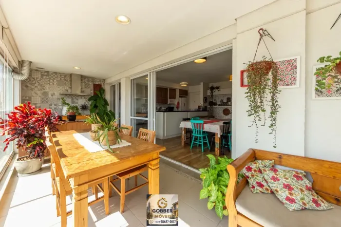 MAGNIFICO APARTAMENTO NO CONDOMÍNIO THE PARKER,140M2 3 DORMITÓRIOS,VARANDA GOURMET 2 GARAG