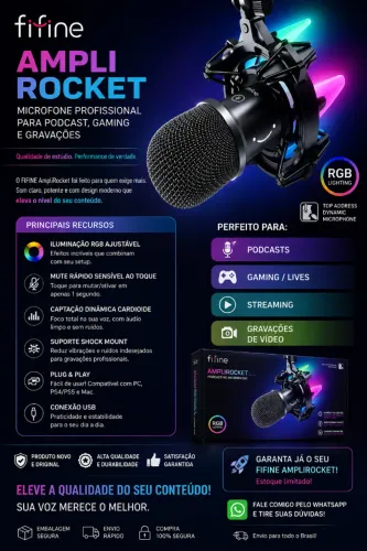 microfone profissional pc game