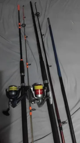 Vara de pesca mais molinete