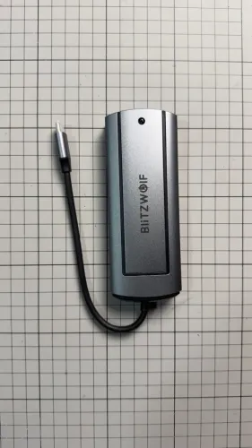 Hub USB-C BlitzWolf Neo TH13 Pro 6 em 1 com Slot SSD M.2 - Excelente