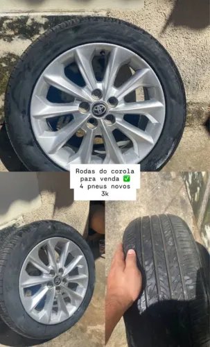 Vende-se rodas do Corolla