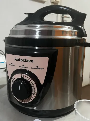 Autoclave LunaSlim 5L Esterilização a Vapor de Aço Inox para Manicure