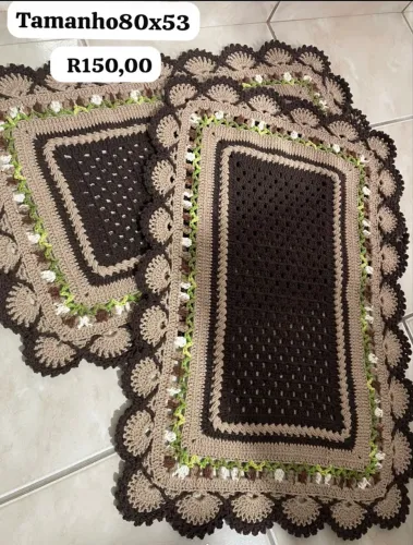 Tapetes de crochê