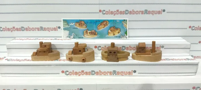 Kinder ovo barcos de madeira