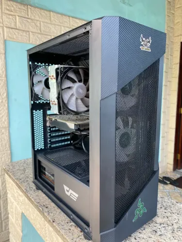 PC Completo Ryzen 5 3600 + GTX 1050 + Monitor 24? 75Hz + Controle PS4 e Periféricos