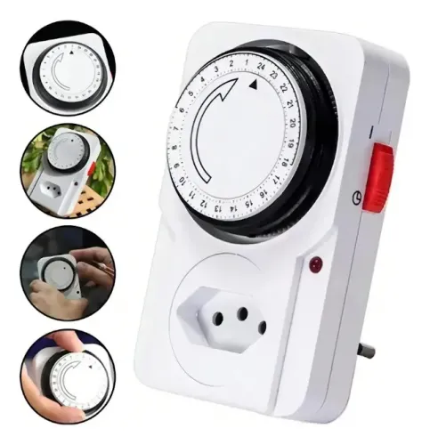 Timer Temporizador Analógico Programável Bivolt 24 Horas
