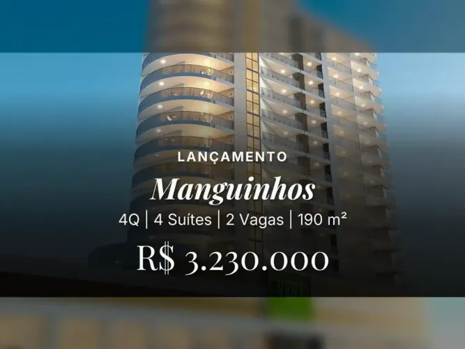 Apartamento de Alto Padrão em Manguinhos com Vista para o Mar