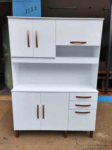Vendo armário de cozinha madeira grande novo