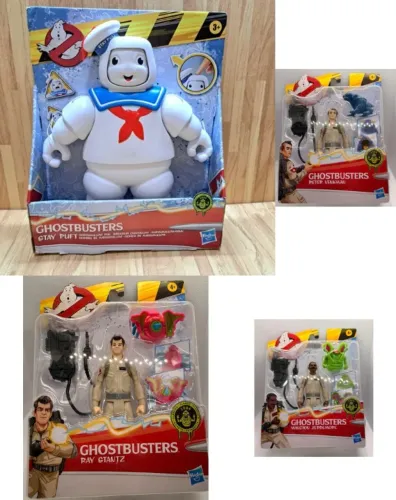 ghostbusters kit com 5 bonecos novos & lacrados - ( os caça - fantasmas )