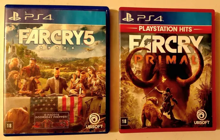 Vendo kit com dois jogaços da saga Far Cry para PlayStation 4: