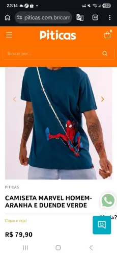 CAMISETA HOMEM ARANHA 