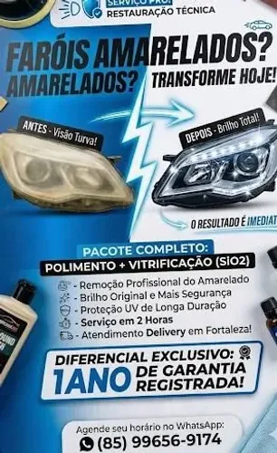 Limpeza e revitalização de farol