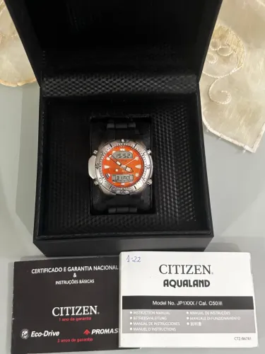 Relógio CITZEN JP1060 Fundo Laranja