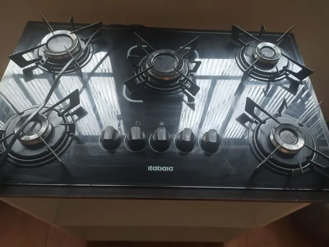 Cooktop e suporte para sair rápido preço otimo