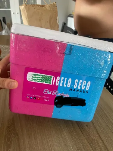 Caixa de isopor gelo seco