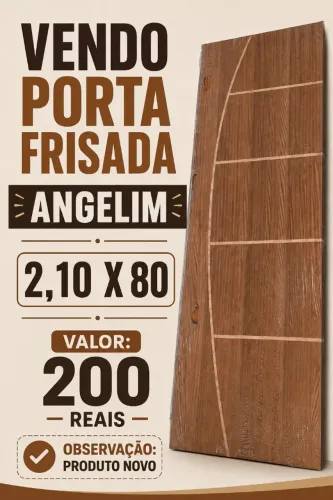 Vendo porta interna frisada angelim