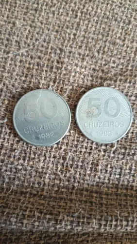 Moedas de 50 cruzeiros