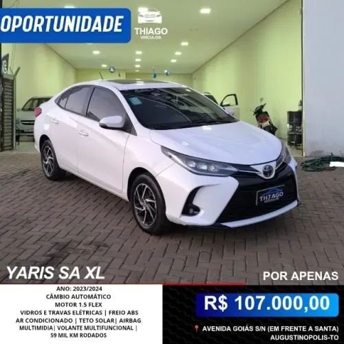 Toyota Yaris XLS Sedan 1.5 Flex 16V 4P Aut. 2024