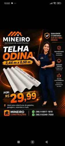 Telha ondina 2.44x0.50