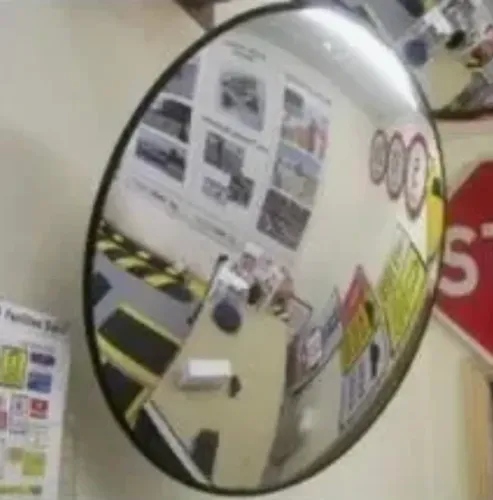 Espelho Convexo 40cm Para Garagens ( Retrovisor E Portaria