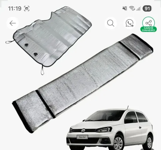 Par 2 Protetor solar para brisa carro(automóvel) quebra sol protenção UV.