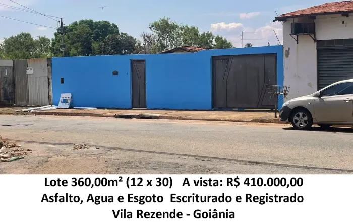 Leia a descrição: Lote 360,00m² (Asfalto, Agua e Esgoto) Vila Rezende
