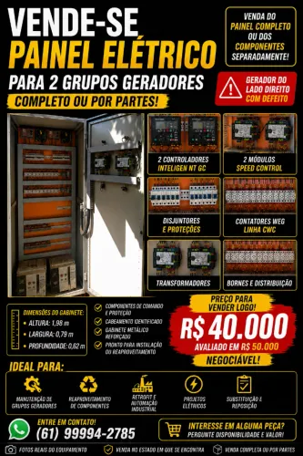 VENDO PAINEL ELÉTRICO - COMPLETO OU POR PARTES
