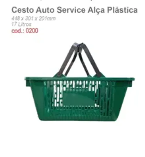 Cesto Auto Service c/ Alça Plástica