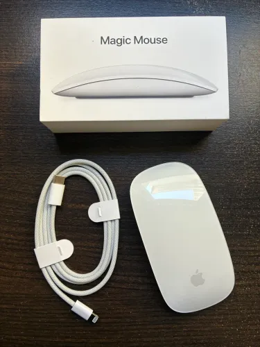 Apple Magic Mouse Branco com Caixa e Cabo Original