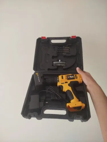 Furadeira Parafusadeira Sem Fio Bateria 12v - The Black Tools