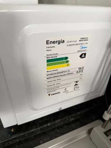 Micro-ondas Midea 20L Branco - Perfeito Estado