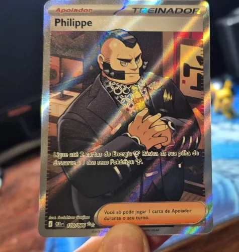 Carta Pokémon Philippe 110/086 - Full Art/Ultra Rara (Original em PT-BR)