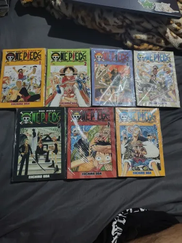 Mangás One Piece Vol 1, 2, 4 ao 8