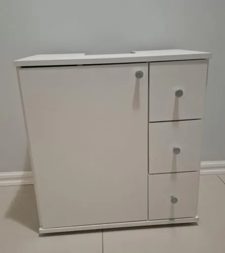 Armário de banheiro para lavatório de coluna