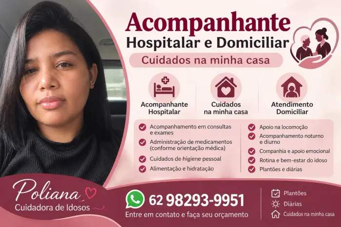 Cuidadora e acompanhante hospitalar