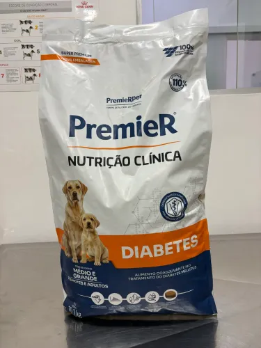 RAÇÃO DIABETES PREMIER - RAÇAS MÉDIAS E GRANDES