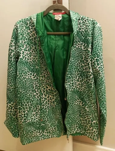 Casaco Verde Animal Print