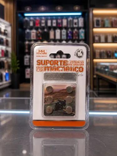 Suporte magnético para moto