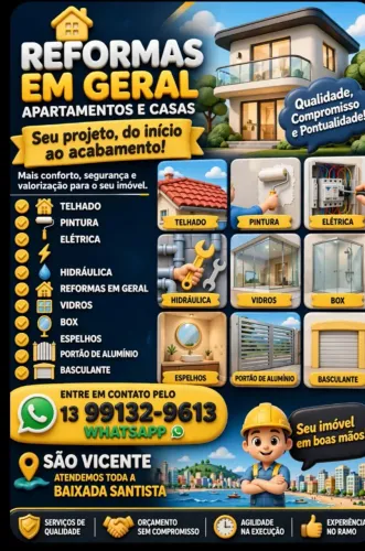 Vidros construção e reformas