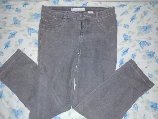 Calça Jeans Cinza