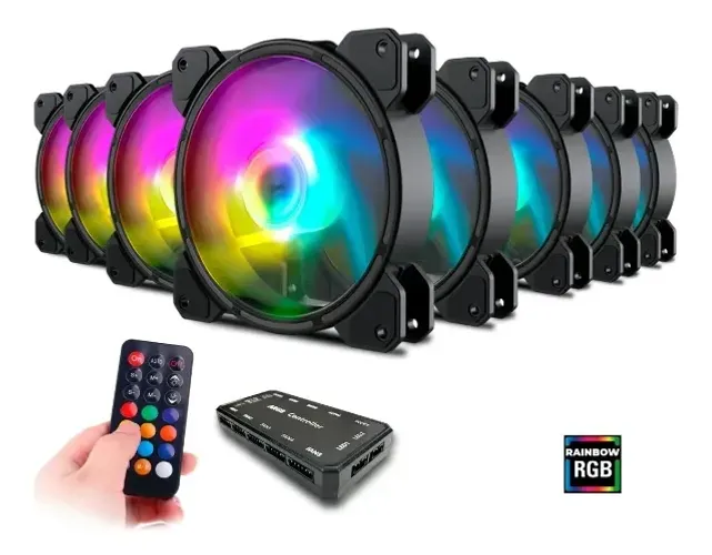 V/T controladora + 8 fans PC