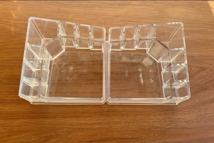 Kit 2 Organizadores / Porta-Maquiagem de Acrílico Transparente