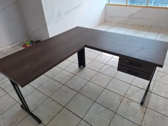 MESA L COM GAVETA 150X150X60 ENTREGAMOS COM FRETE