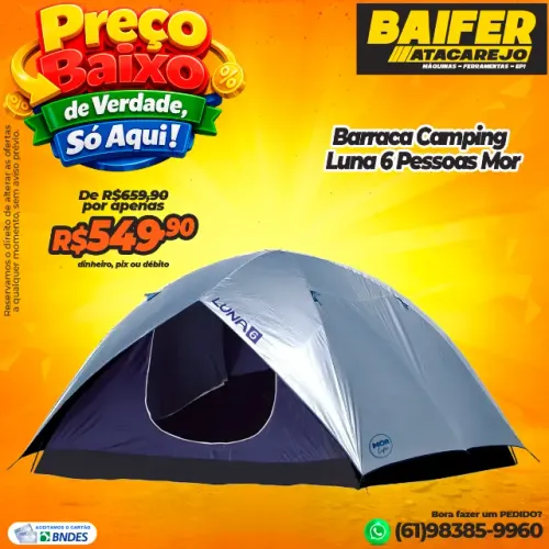 Barraca Camping Luna 6 Pessoas Mor