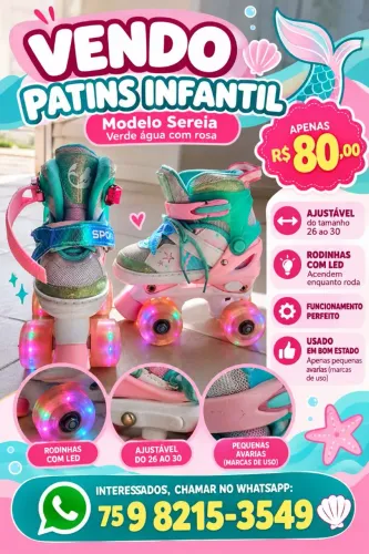 Patins adulto e infantil